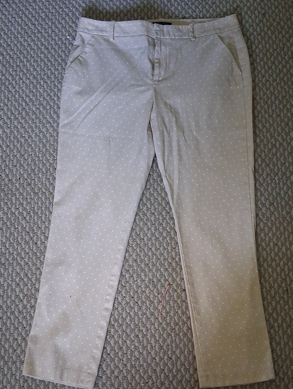 Tommy Hilfiger Beige Polka Dot Chinos 12